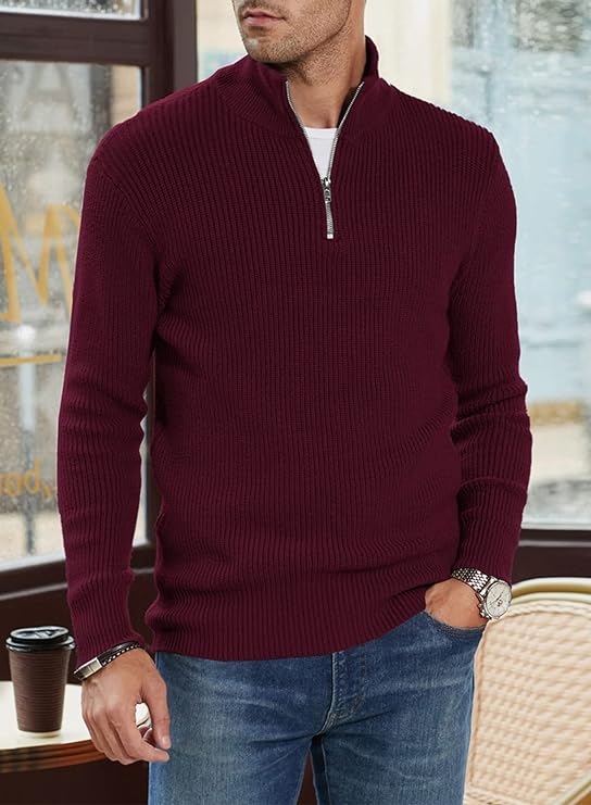 Trenton Pull Homme Demi-Zip Moderne & Confortable au Style Italien Élégant, vue 13