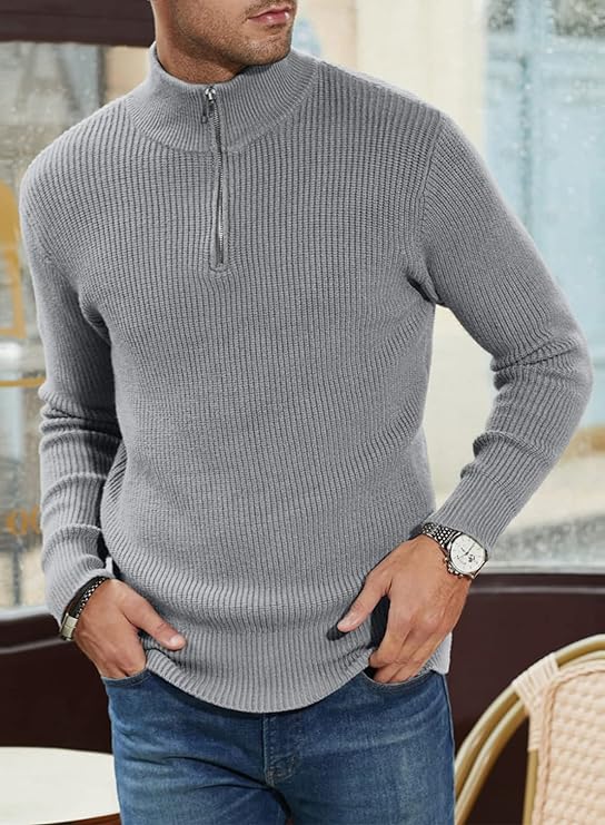 Trenton Pull Homme Demi-Zip Moderne & Confortable au Style Italien Élégant, vue 15