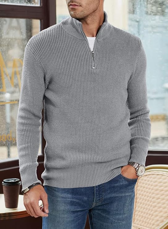 Trenton Pull Homme Demi-Zip Moderne & Confortable au Style Italien Élégant, vue 16