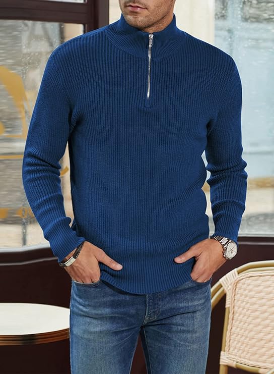 Trenton Pull Homme Demi-Zip Moderne & Confortable au Style Italien Élégant, vue 24