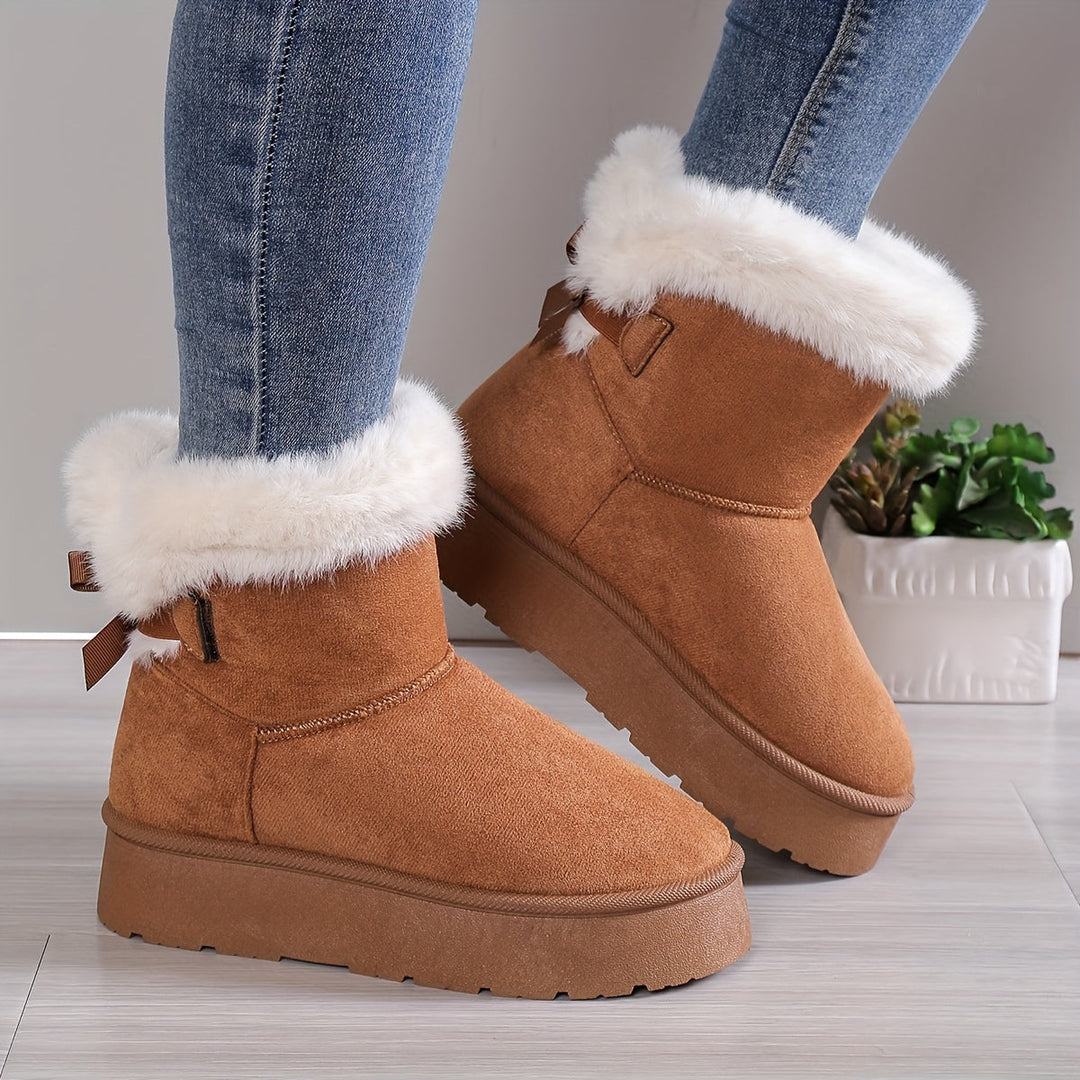 Zainab Bottes Hiver Femme Doublure Thermique Chaude & Semelle Antidérapante Confortable, vue 4