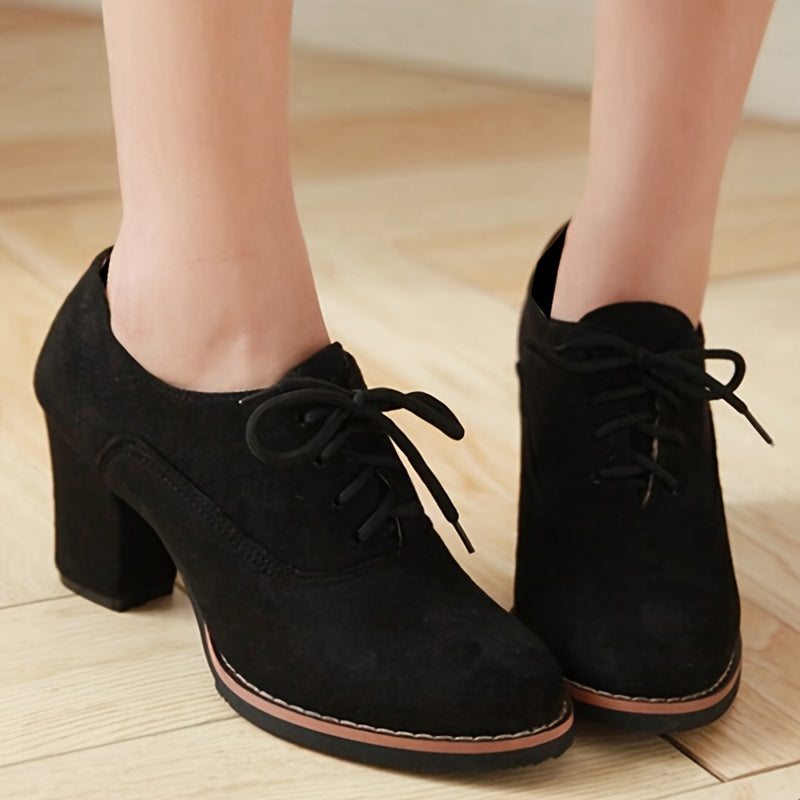 Lydia™ – Escarpins à lacets confortables à talon stable