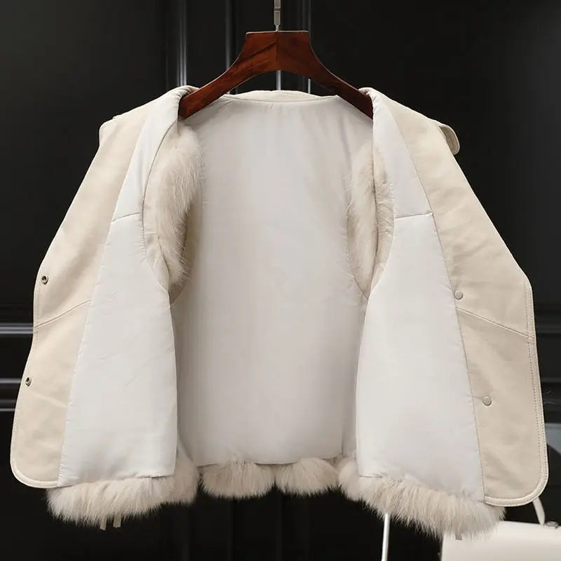 Dilara Gilet Femme en Fausse Fourrure Design Élégant avec Coupe Ajustable & Doublure Douce, vue 2