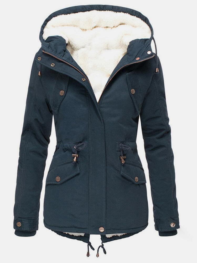 Claire Veste d’Hiver Femme Manteau Chaud Imperméable avec Capuche & Doublure Douce, vue 6