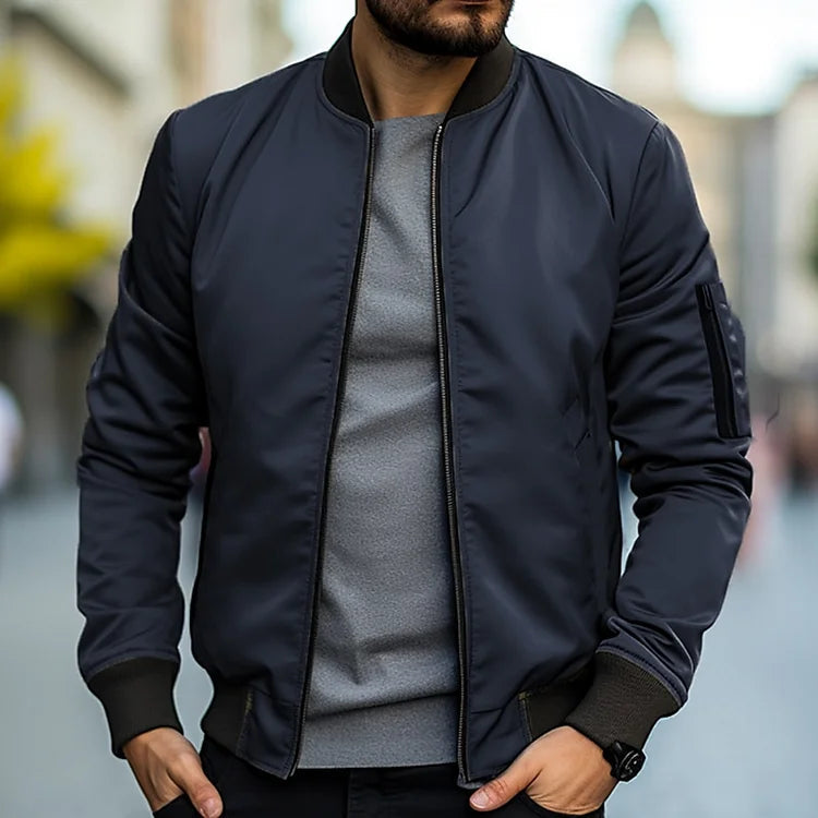 Linus Blouson pour Homme Streetwear léger d’automne avec col montant