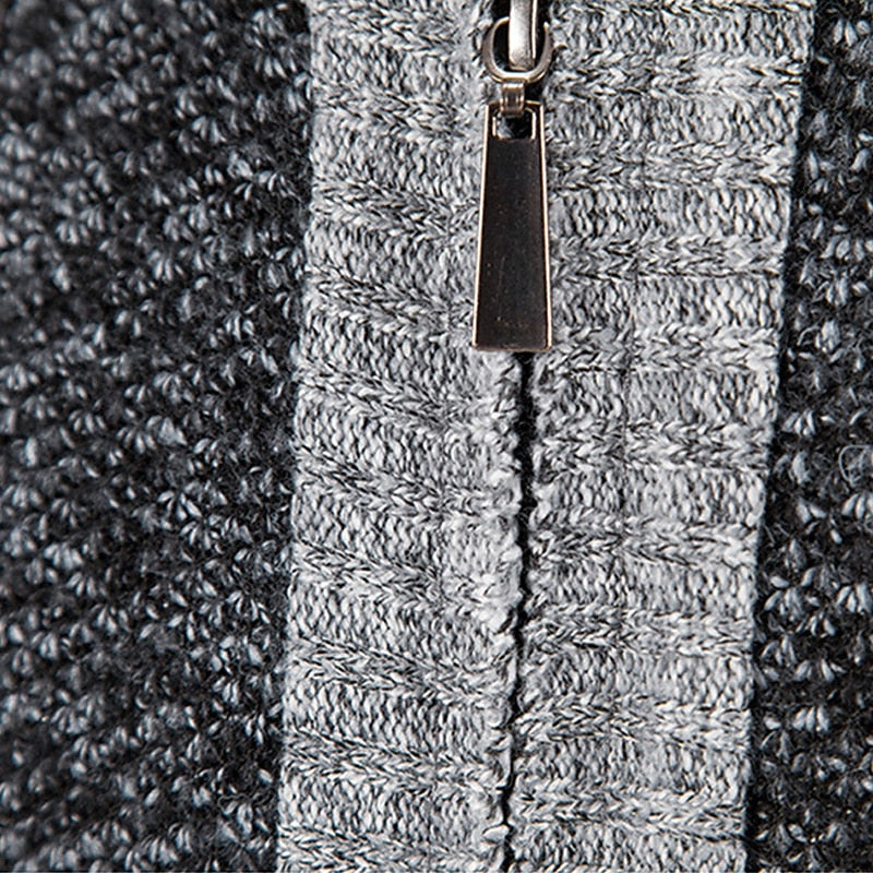 Thom Gilet Zippé Homme Couche en Maille Douce et Chaude avec Coupe Moderne & Confort Isolant Léger, vue 7
