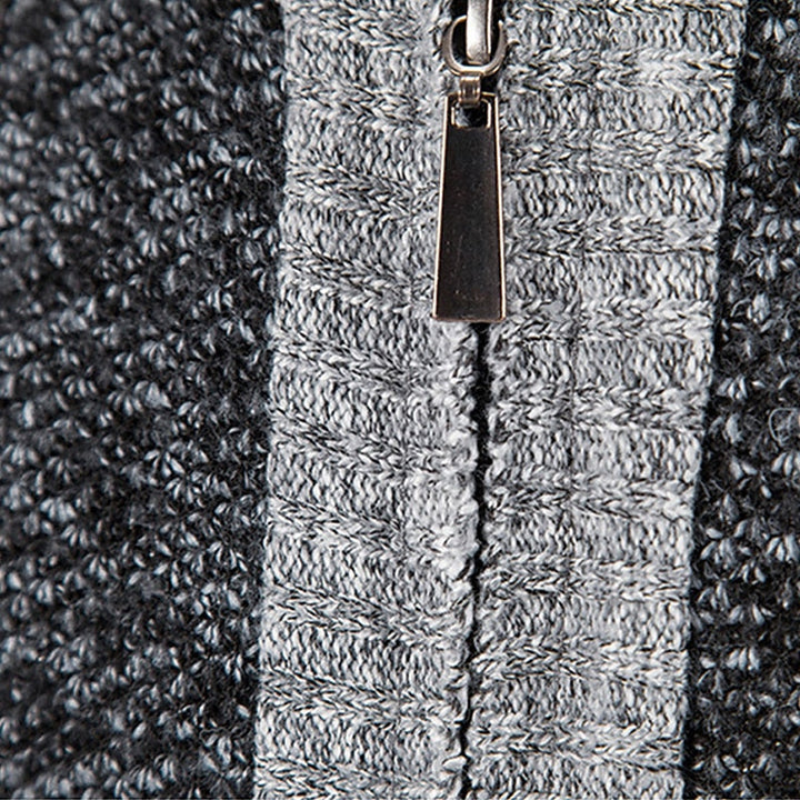 Thom Gilet Zippé Homme Couche en Maille Douce et Chaude avec Coupe Moderne & Confort Isolant Léger, vue 7