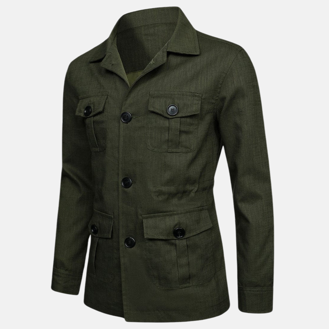 Vince Veste Homme Élégante Style Classique avec Multiples Poches & Fermeture à Boutons, vue 9