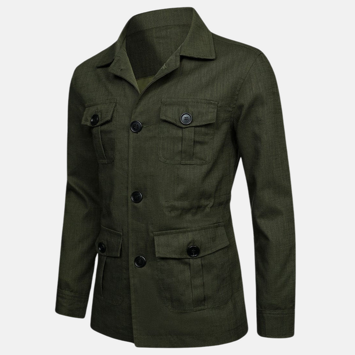 Vince Veste Homme Élégante Style Classique avec Multiples Poches & Fermeture à Boutons, vue 9