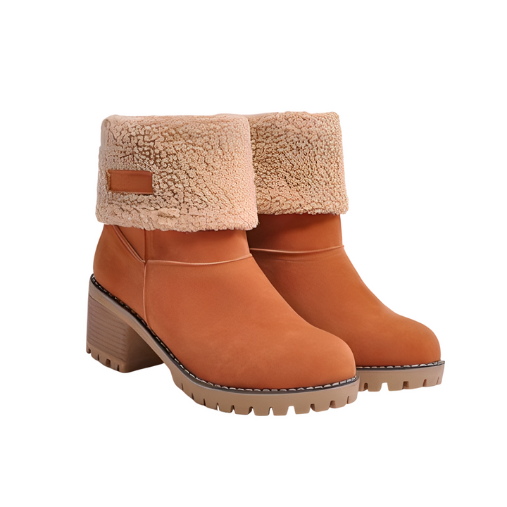 Joella Bottes d’Hiver en Daim pour Femme Chaussures Élégantes et Chaudes avec Semelle Antidérapante pour Temps Froid, vue 3