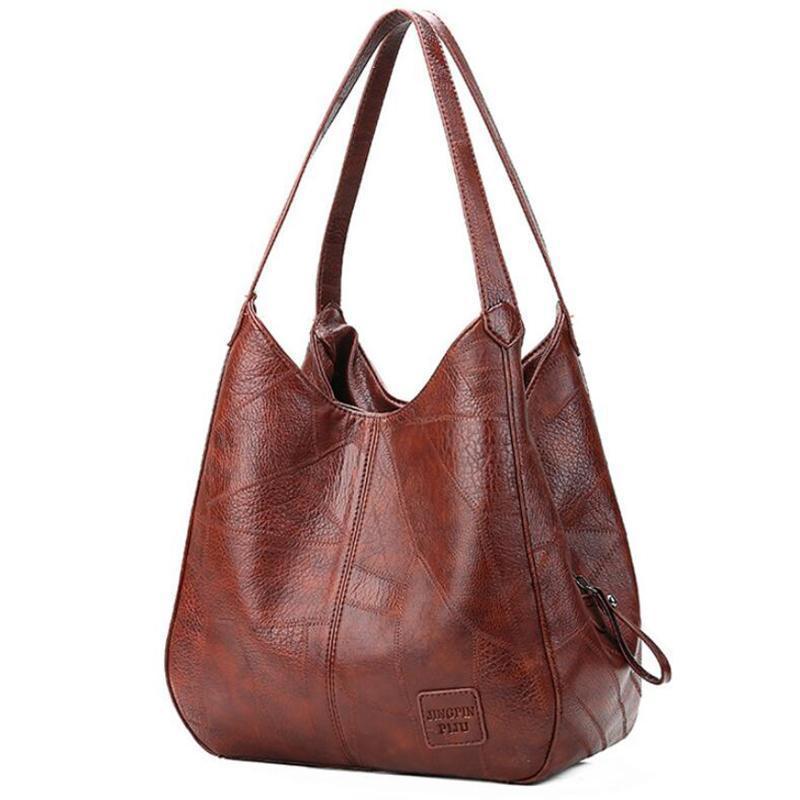 Alice Sac Vintage Femme Élégant Sac à Main en Similicuir avec Grand Espace & Finitions