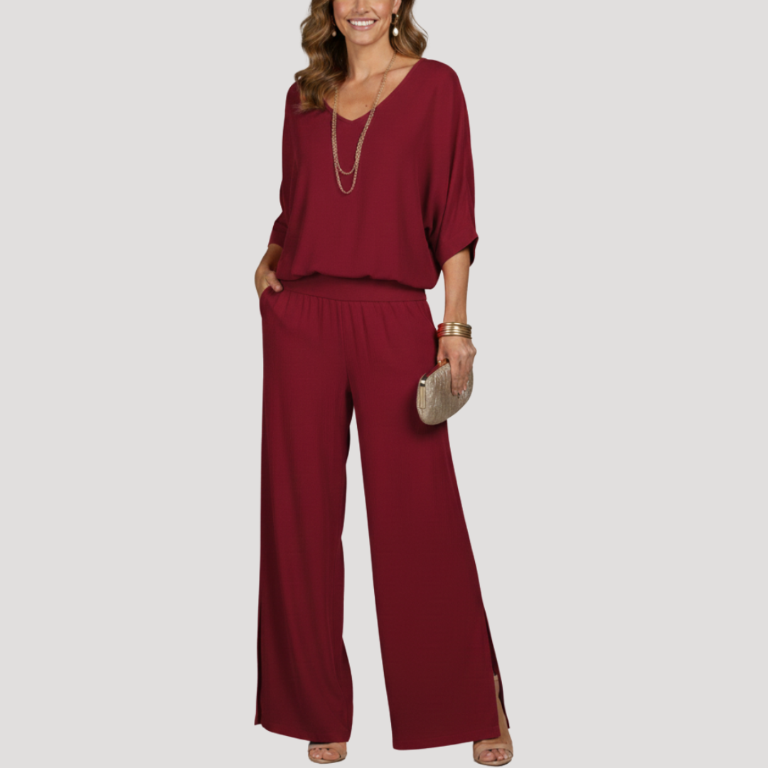 Women's Elegant Loose Two-Piece Trouser Set