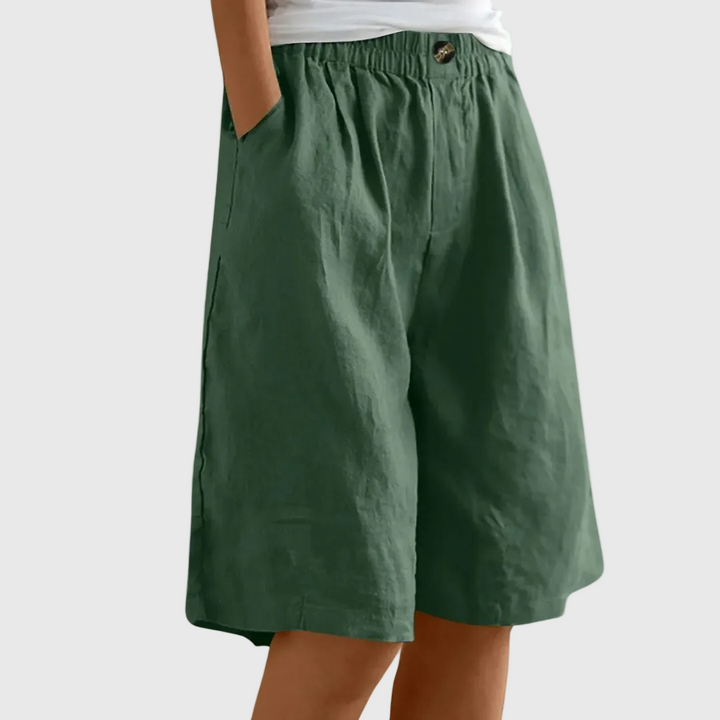 Shorts Amples Taille Élastique Marie