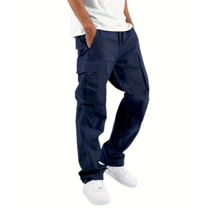 Lance Pantalon Homme Pantalon Cargo à Coupe Droite Large, Confortable & Tendance