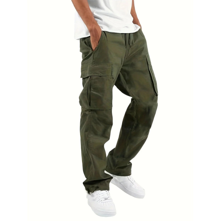 Lance Pantalon Homme Pantalon Cargo à Coupe Droite Large, Confortable & Tendance, vue 2