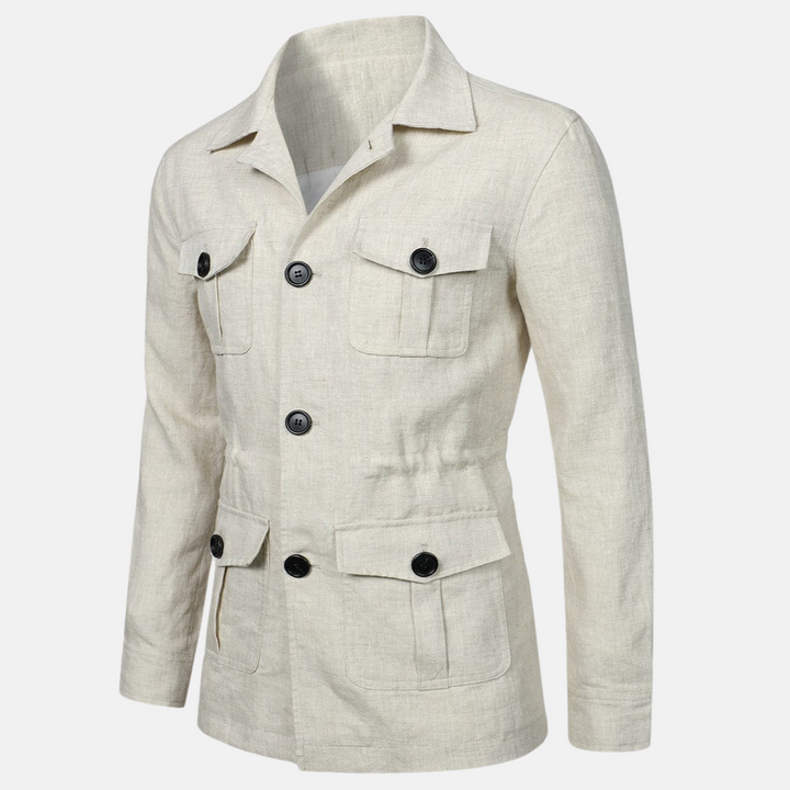 Vince Veste Homme Élégante Style Classique avec Multiples Poches & Fermeture à Boutons, vue 3