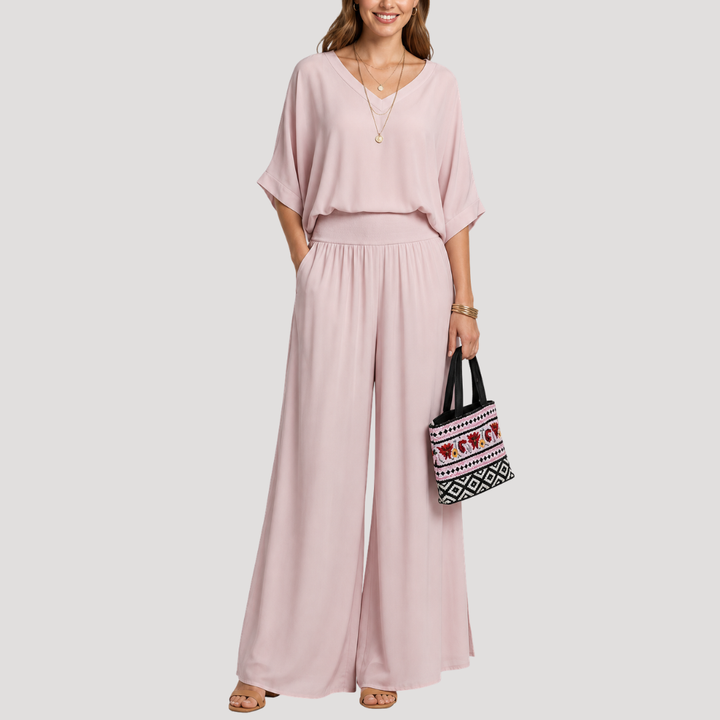 Women's Elegant Loose Two-Piece Trouser Set