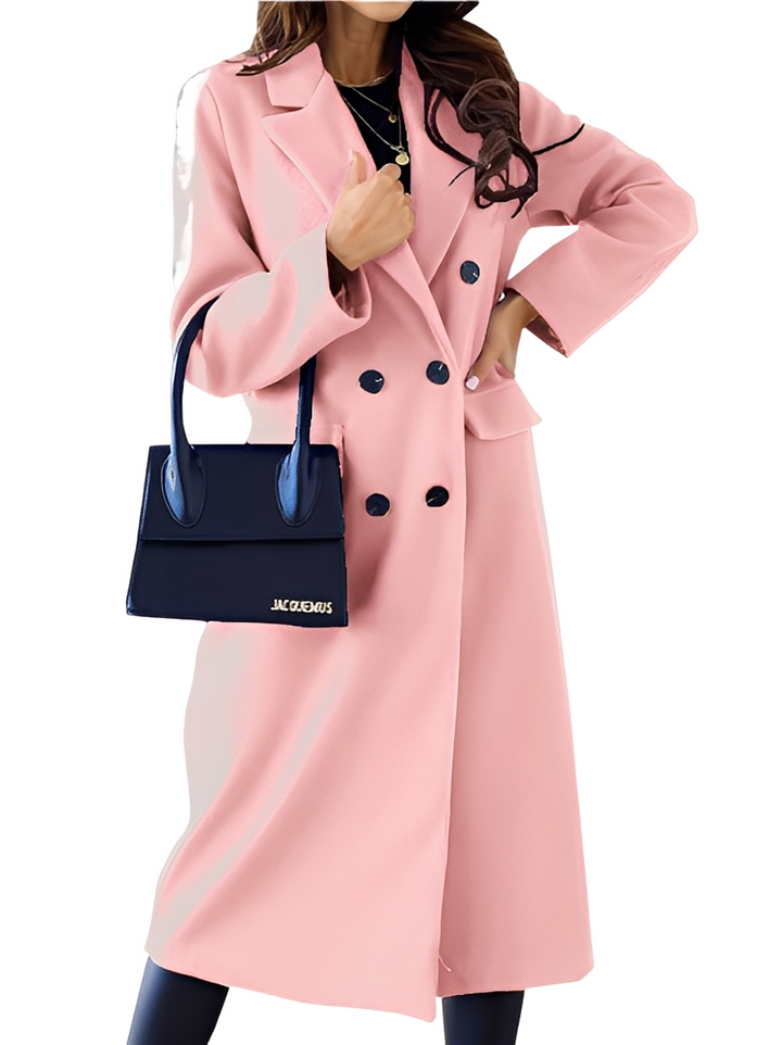 Vivian Manteau Croisé pour Femme Veste d’Hiver Élégante et Chaude avec Doublure Douce et Coupe Raffinée, vue 5
