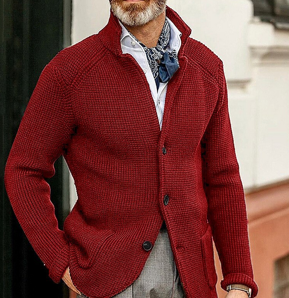 Edward Blazer Homme Vintage Col Montant Élégant, Manches Longues & Style Intemporel, vue 15