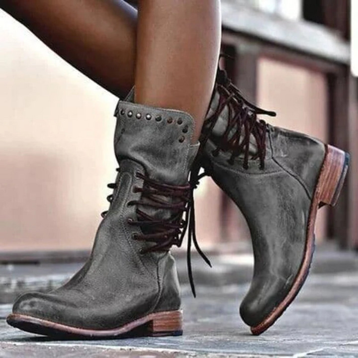 Bottes Hiver Femme Alayna à Talons Bloc Bottes Hautes Élégantes et Confortables avec Support de Stabilité, vue 6
