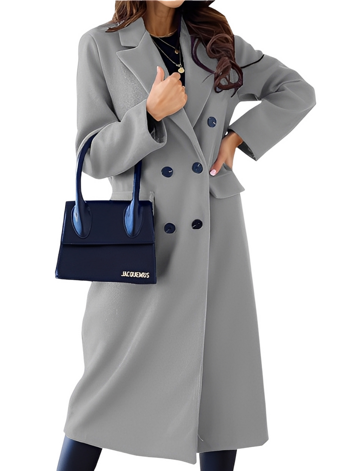 Vivian Manteau Croisé pour Femme Veste d’Hiver Élégante et Chaude avec Doublure Douce et Coupe Raffinée, vue 6