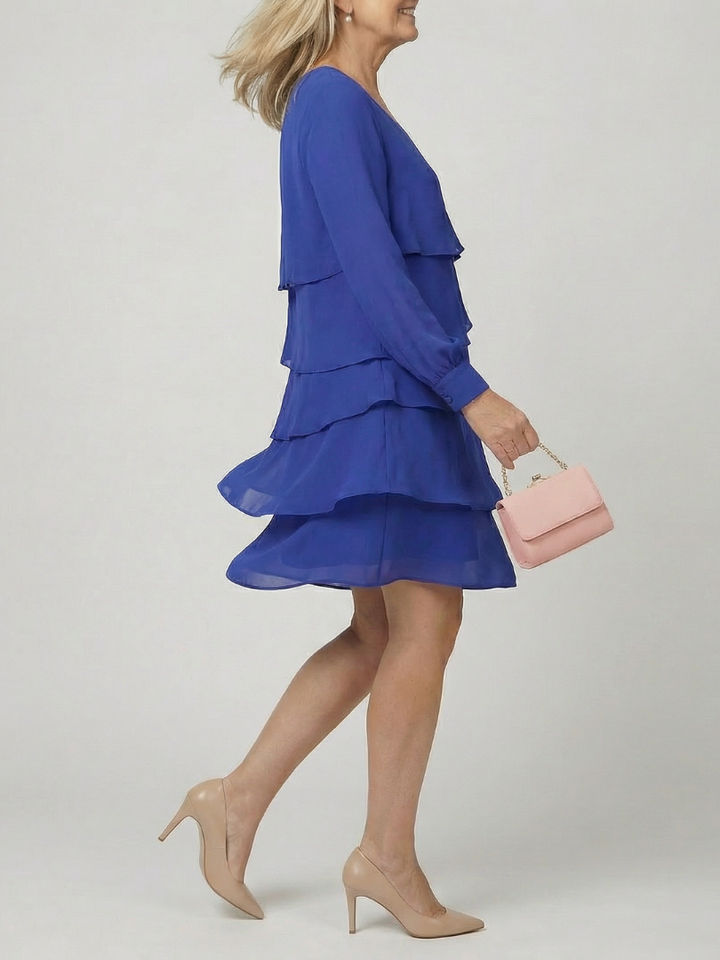 Robe à couches propre longueur genou Lila