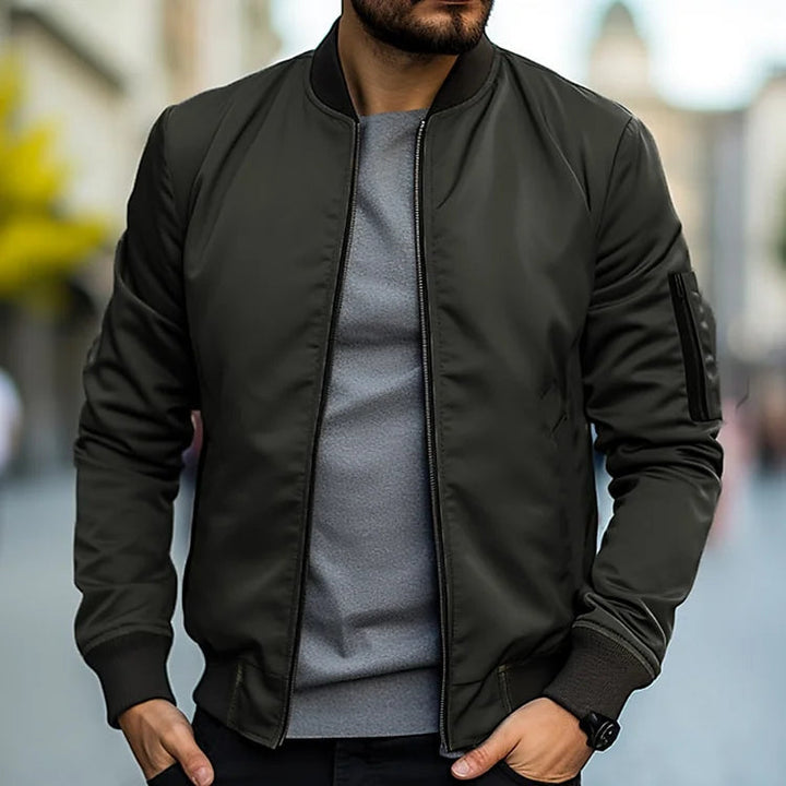 Linus Blouson pour Homme Streetwear léger d’automne avec col montant, vue 3