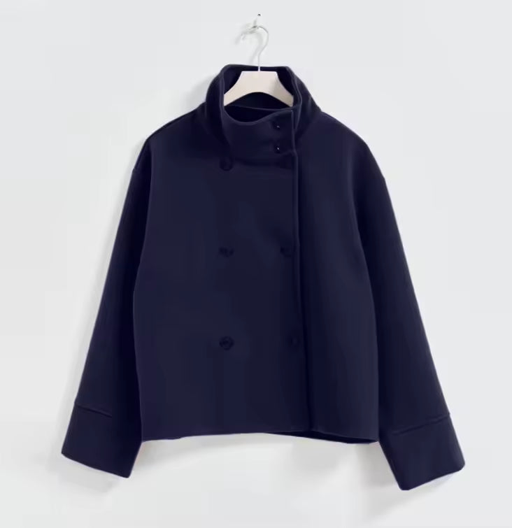 Elise Manteau Court Femme Élégant, Confortable et Polyvalent à Double Boutonnage, vue 5
