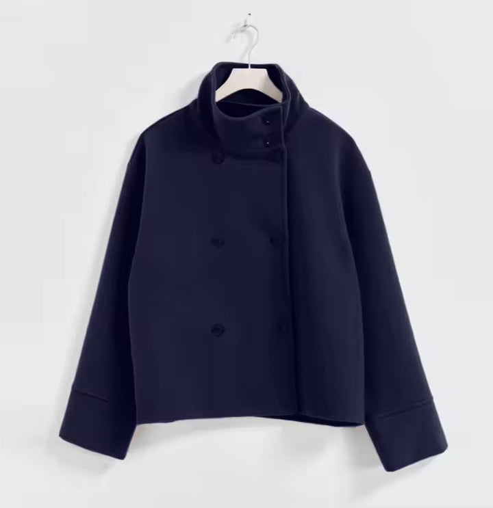 Elise Manteau Court Femme Élégant, Confortable et Polyvalent à Double Boutonnage, vue 5