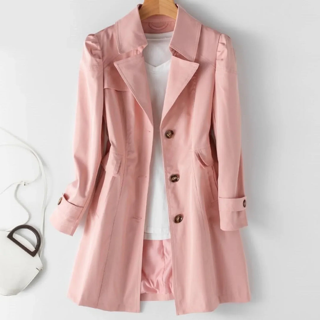 Livia Manteau Femme Trench-Coat Imperméable Élégant au Style Classique & Intemporel, vue 3