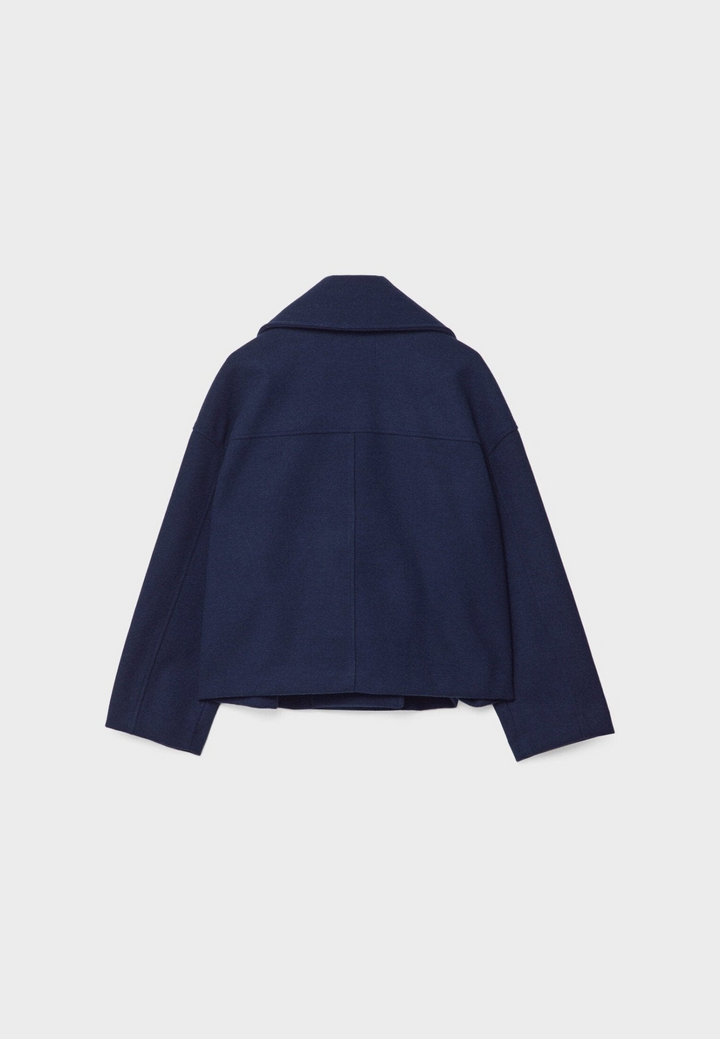 Eloise Veste Croppée Femme Élégante Coupe Tailleur avec Revers Pointus & Fermeture Double Boutonnage, vue 7