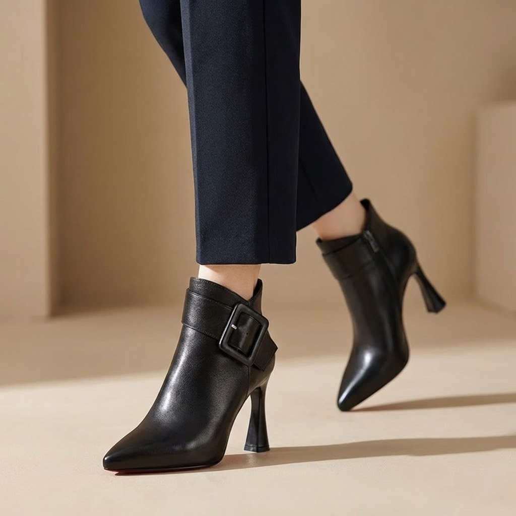 Bottines à Talon et Boucle pour femme, vue 7