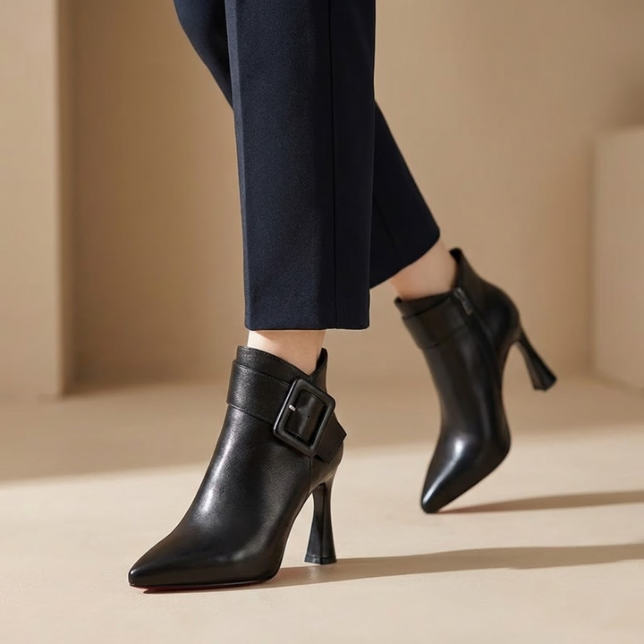 Bottines à Talon et Boucle pour femme, vue 7