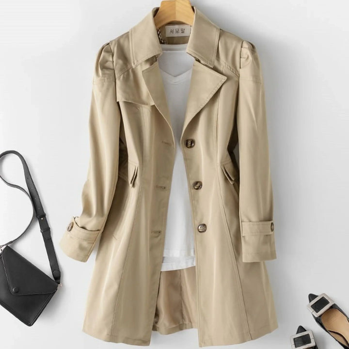 Livia Manteau Femme Trench-Coat Imperméable Élégant au Style Classique & Intemporel, vue 6