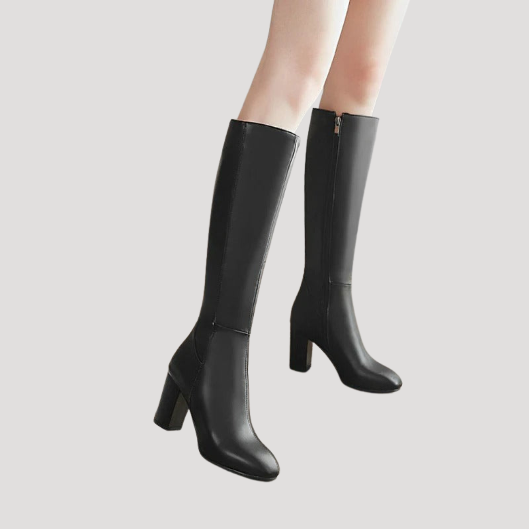 Victoire Bottes Hautes Femme à Talon Carré