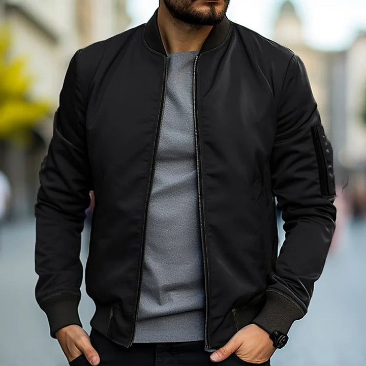 Linus Blouson pour Homme Streetwear léger d’automne avec col montant, vue 4