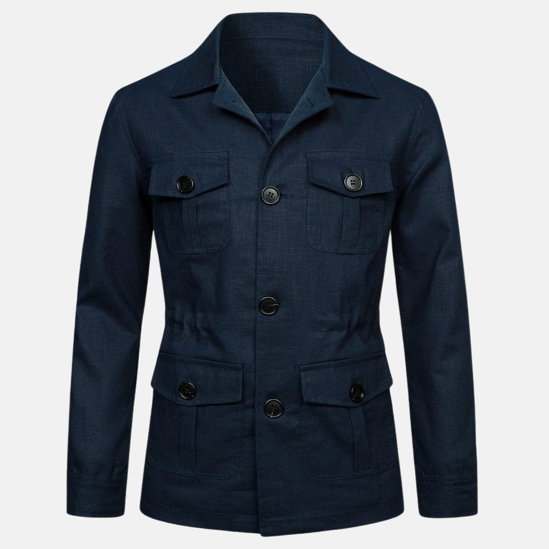 Vince Veste Homme Élégante Style Classique avec Multiples Poches & Fermeture à Boutons, vue 5