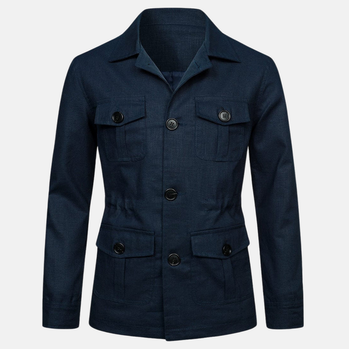 Vince Veste Homme Élégante Style Classique avec Multiples Poches & Fermeture à Boutons, vue 5