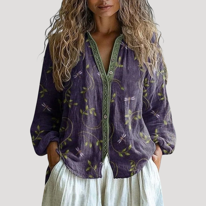 Women's Printed Bohemian Blouse