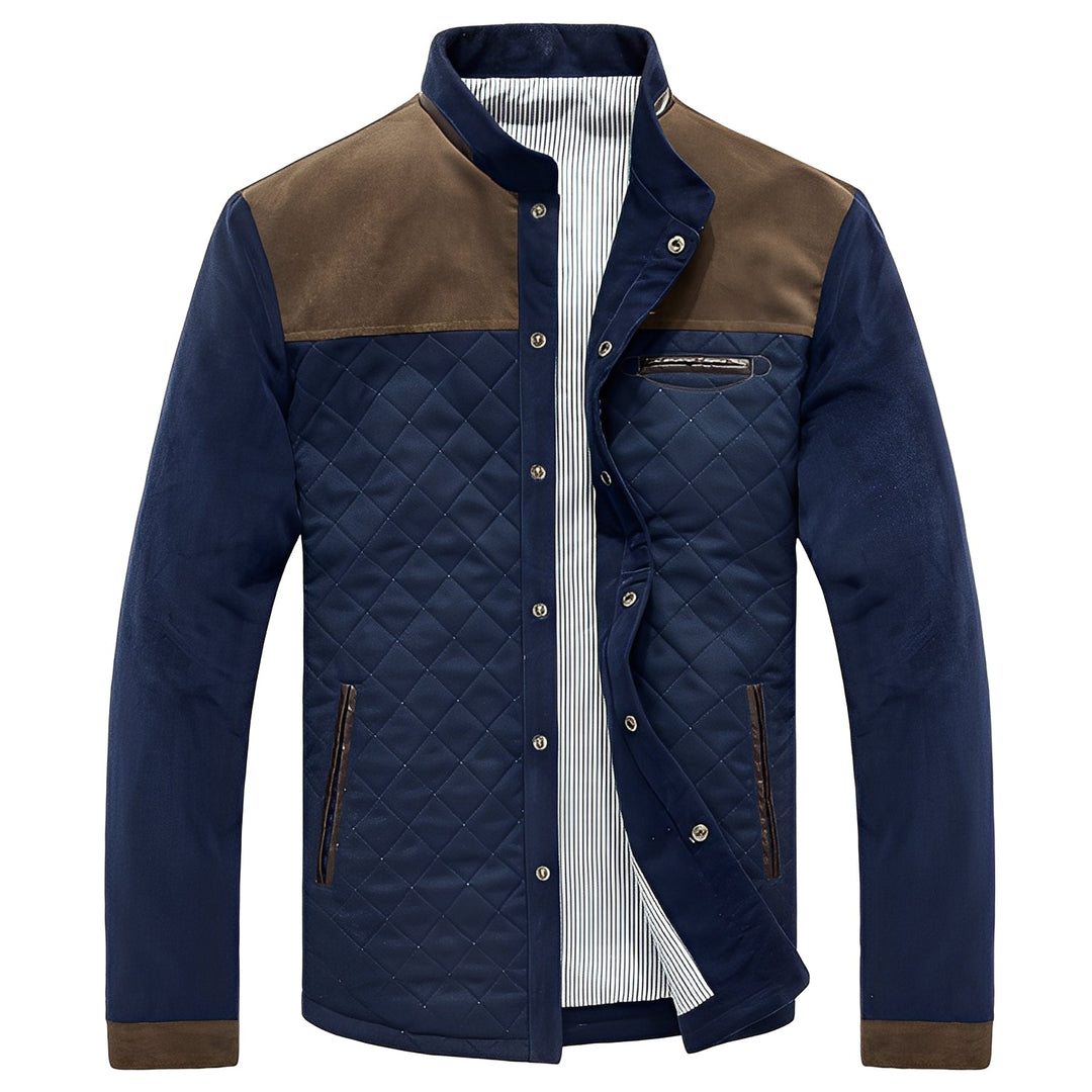 Ythan Veste Patchwork pour Homme Manteau Moderne et Élégant en Tissu avec Design Contemporain, vue 3