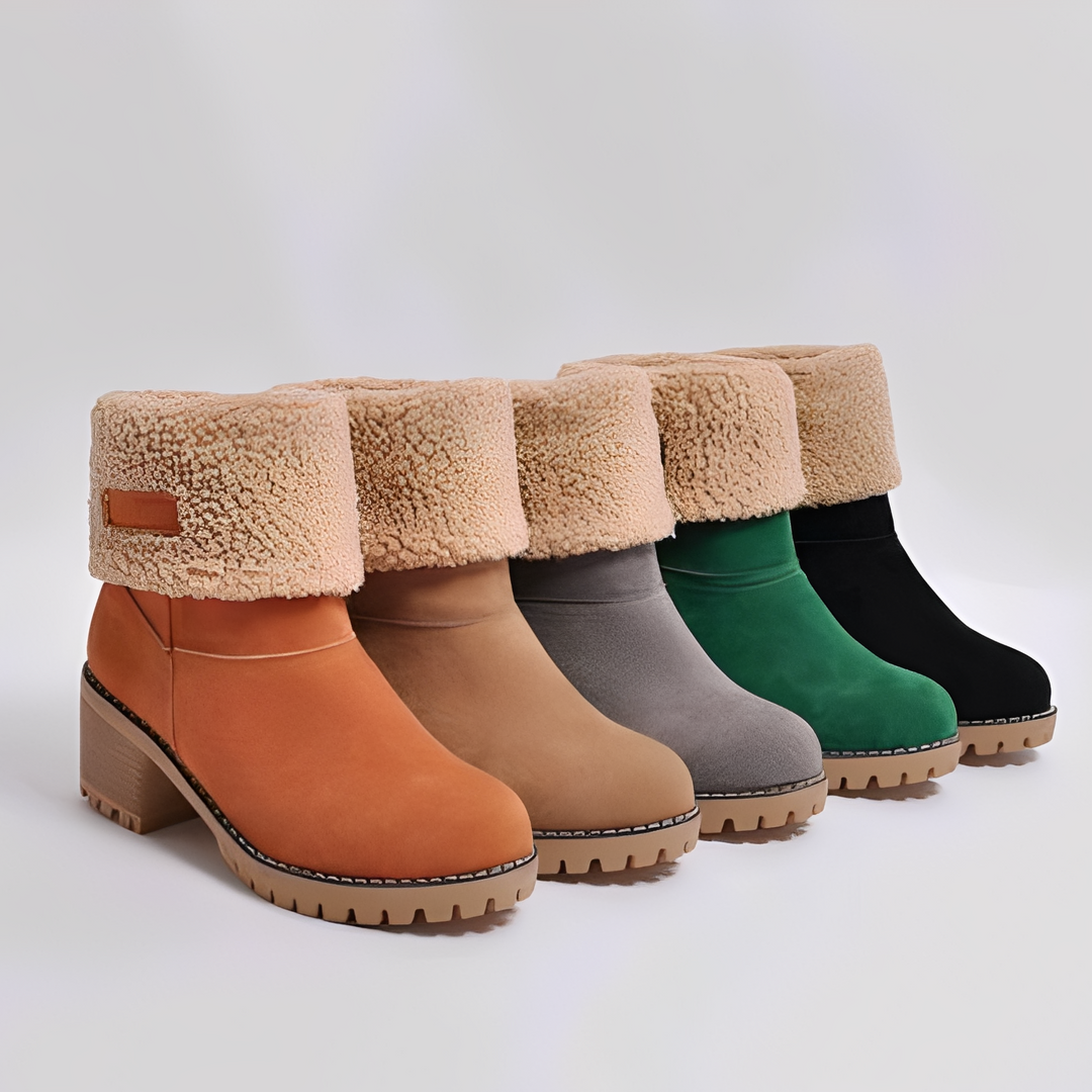 Joella Bottes d’Hiver en Daim pour Femme Chaussures Élégantes et Chaudes avec Semelle Antidérapante pour Temps Froid, vue 2