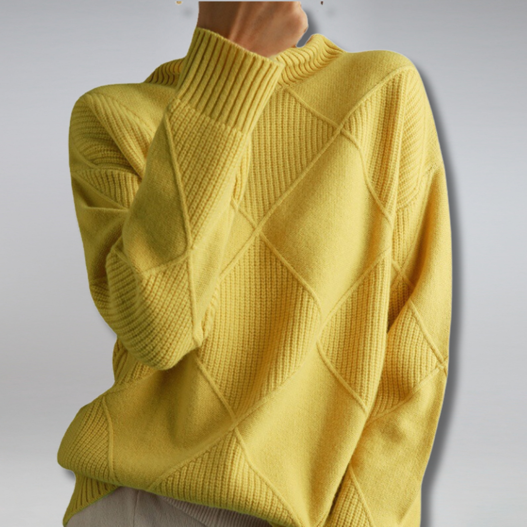 Penelope Pull Femme Pull en Cachemire à Col Roulé Élégant & Doux pour Confort Hivernal, vue 8