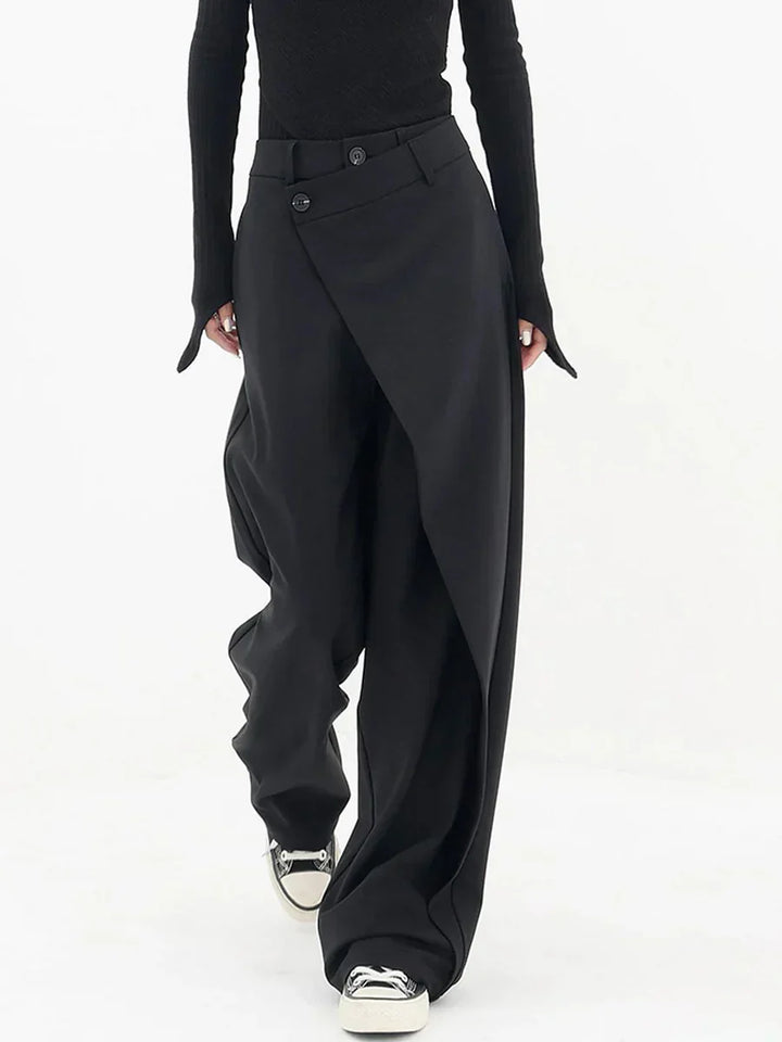 Emma Pantalon Ample Femme Pantalon Large Confortable & Respirant pour un Look Décontracté et Stylé