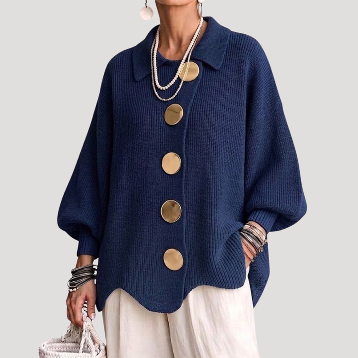 Violette Cardigan Femme Oversize Boutonné