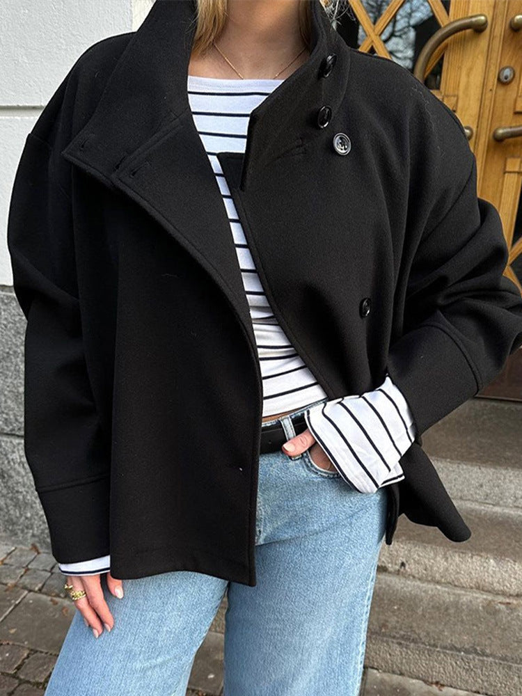 Arianna Manteau Court Femme Veste Double-Boutonnage Élégante & Chaude au Style Intemporel, vue 4