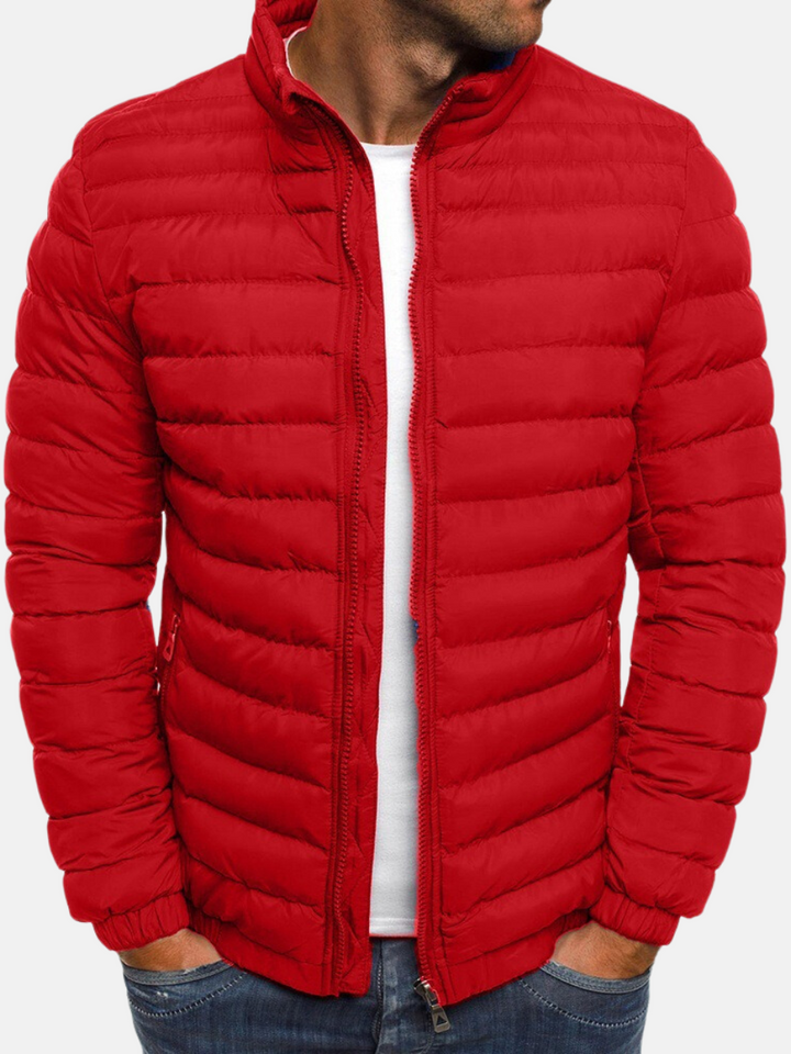 Manuel Veste Matelassée pour Homme Coupe Droite Légère avec Col Montant & Fermeture Zippée, vue 5