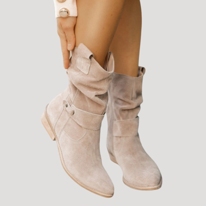Joséphine Bottines Western Femme à Boucle
