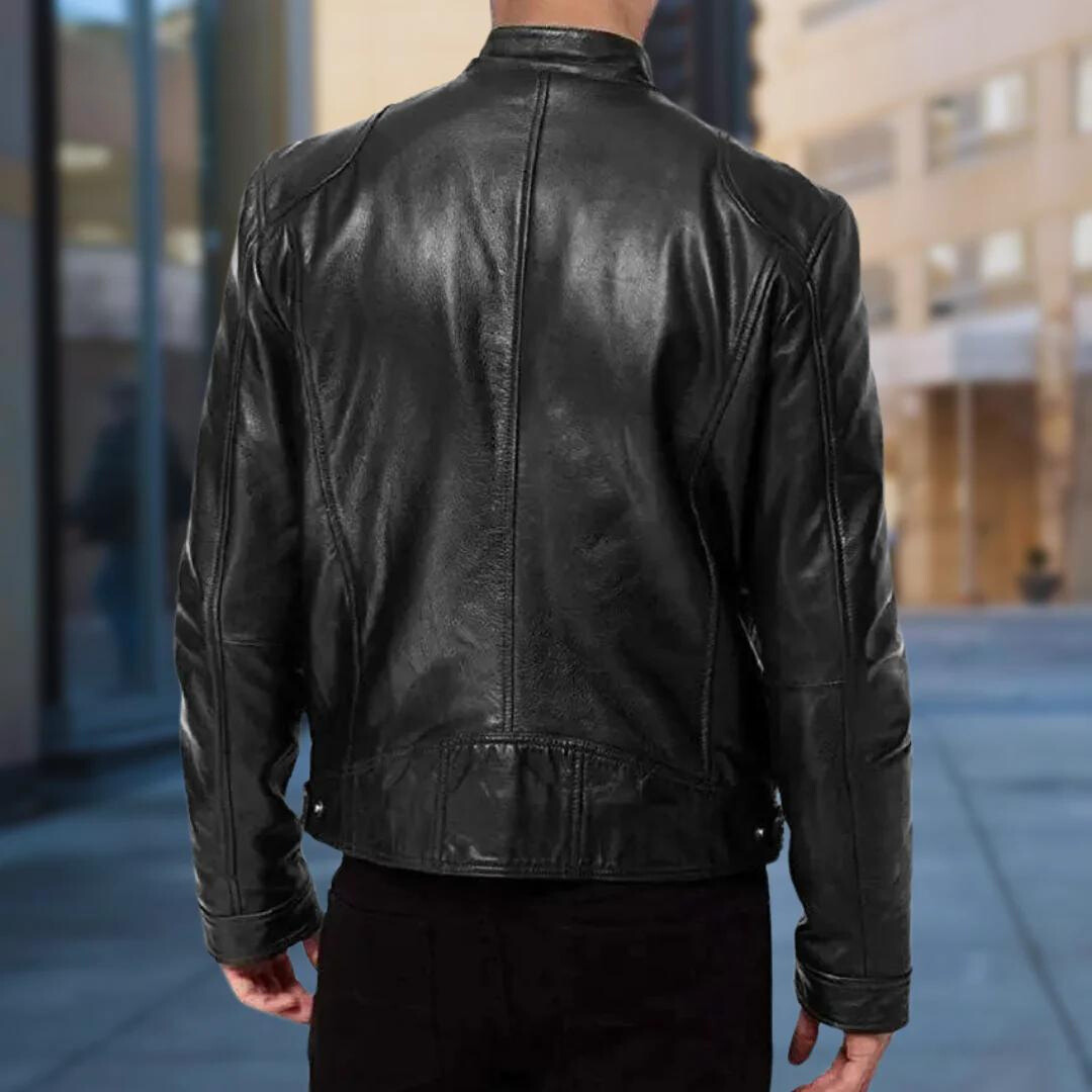 David Homme Veste en Cuir Blouson Élégant & Durable au Style Moderne et Confortable, vue 5