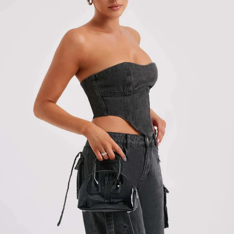 Jutta Jean Cargo Femme Pantalon Taille Haute avec Poches Utilitaires & Coupe Décontractée, vue 10