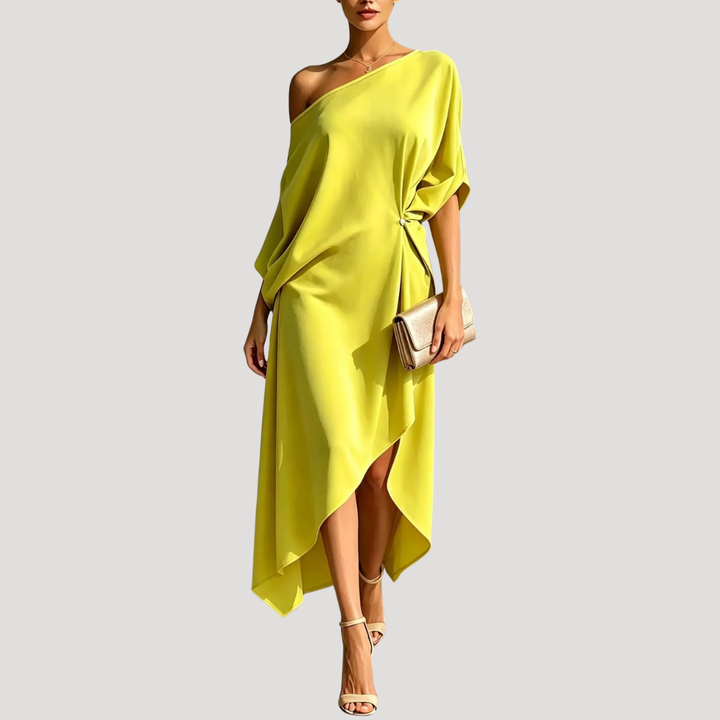 Elegant One-Shoulder Asymmetrical Dress